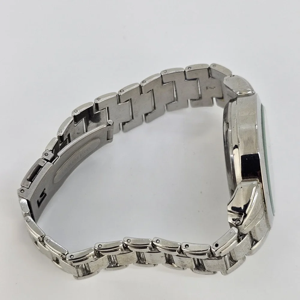 Men's Analog Watch‎ 40MM Black Dial Gray Bracelet Band 7